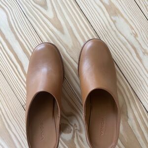 Vince Leather Mule Clogs Size 7